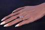 Bague 50 Bague Art déco vintage en or jaune 18K, diamants et émail bleu 58 Facettes 22236-0281