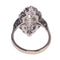 Bague 54 Bague de fiançailles vintage années 1950 en platine et or blanc 18K, diamants 58 Facettes 22133-0305