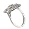 Bague 54 Bague de fiançailles vintage années 1950 en platine et or blanc 18K, diamants 58 Facettes 22133-0305
