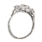 Bague 54 Bague de fiançailles vintage années 1950 en platine et or blanc 18K, diamants 58 Facettes 22133-0305
