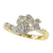 Bague 53 Belle Époque - Bague de fiançailles en platine et or jaune 18K, diamants 58 Facettes 22152-0291