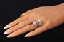 Bague 58 Bague Art déco en platine avec diamants et perles 58 Facettes 22297-0116