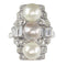 Bague 58 Bague Art déco en platine avec diamants et perles 58 Facettes 22297-0116