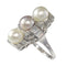 Bague 58 Bague Art déco en platine avec diamants et perles 58 Facettes 22297-0116
