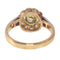 Bague 55 Bague de fiançailles vintage en or jaune 18K et diamants jaunes 58 Facettes 23081-0049