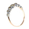 Bague 58 Bague baroque ancienne en argent et or rouge 18K à diamants 58 Facettes 23331-0140