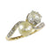 Bague 52 Bague Toi et Moi Belle Époque en or jaune 18K, platine, diamants et perle 58 Facettes 24029-0360