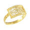 Bague 65 Bague ancienne georgienne en or jaune 18K, vers 1780 58 Facettes 24121-0303