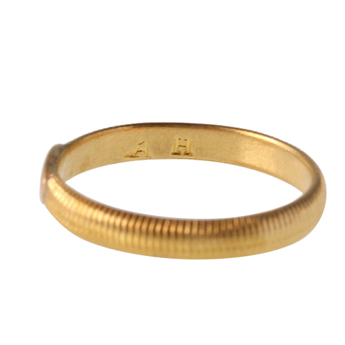 Bague 61 Alliance ancienne - Bague en or jaune 18K, vers 1700 58 Facettes 24121-0302