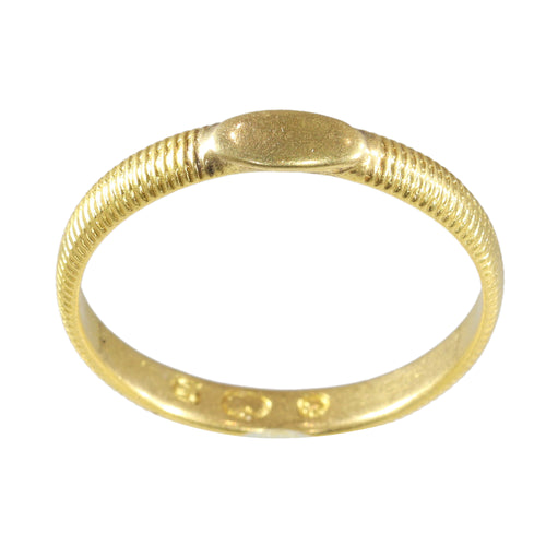 Bague 61 Alliance ancienne - Bague en or jaune 18K, vers 1700 58 Facettes 24121-0302