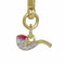 Pendentif Art déco - Pendentif pipe en or jaune 18K, platine, diamants et rubis 58 Facettes 24030-0369