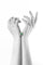 Bague 52 Art déco - Bague géométrique en platine, émeraude et diamants 58 Facettes 24110-0131