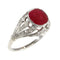 Bague 52 Bague Art déco - Rubis birman 3,19 ct et diamants en platine 58 Facettes 16319-0014