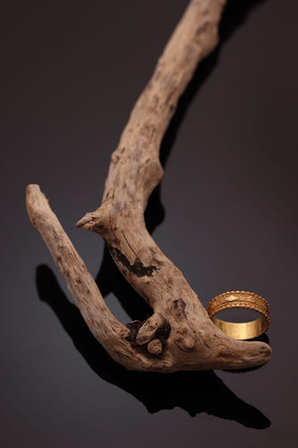 Bague 63 Bague alliance ancienne en or jaune 18K, vers 1820 58 Facettes 24121-0312