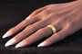Bague 63 Bague alliance ancienne en or jaune 18K, vers 1820 58 Facettes 24121-0312