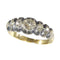 Bague 62 Époque victorienne - Bague alliance en or jaune 18K, argent et diamants 58 Facettes 24161-0040