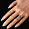 Bague 54 Art déco - Bague en platine avec diamants et rubis 58 Facettes 24289-0203