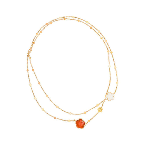 Collier Pasquale Bruni Bon Ton - Collier sautoir en or rose, cornaline et quartz 58 Facettes 5087956RV