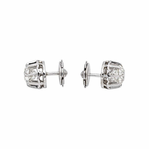 Boucles d'oreilles Boucles d'oreilles puces en or blanc et diamants 58 Facettes 4936104CN