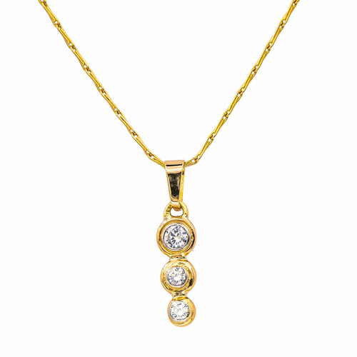 Collier Collier pendentif en or jaune 18 carats et diamants 58 Facettes 4286083CN