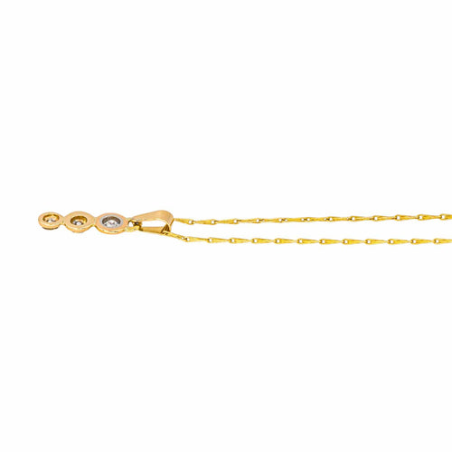 Collier Collier pendentif en or jaune 18 carats et diamants 58 Facettes 4286083CN