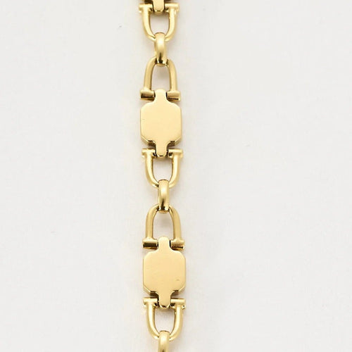 Collier Cartier - Rare Sautoir Vintage Maillons Etriers en or jaune 58 Facettes VER0043