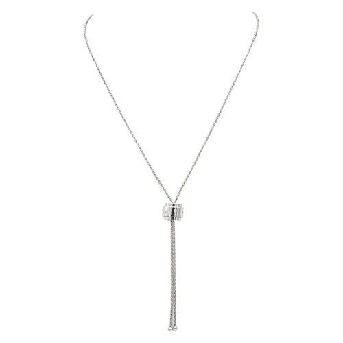 Collier Piaget Possession - Collier négligé en or blanc et diamants 58 Facettes 4997352CN