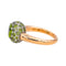 Bague 56 Pomellato Tabou - Bague en or rose et argent péridots 58 Facettes 4909527CN