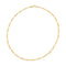 Collier Collier maille Figaro en or rose 18 carats 58 Facettes 4791188CN