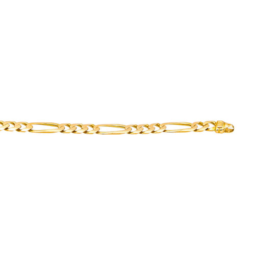 Collier Collier maille Figaro en or rose 18 carats 58 Facettes 4791188CN