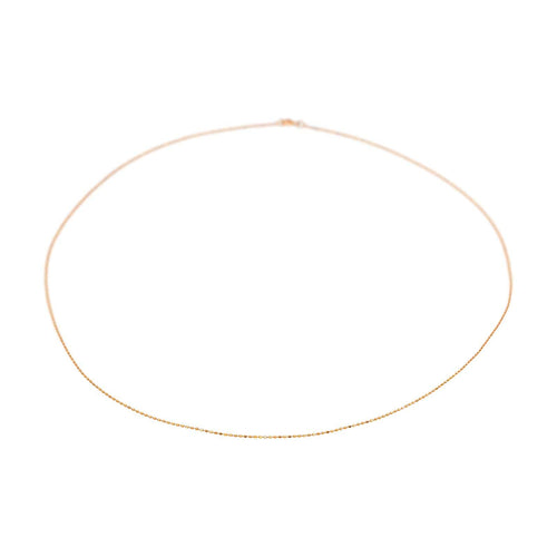 Collier Collier chaîne maille boules en or rose 18 carats 58 Facettes 2911681CN