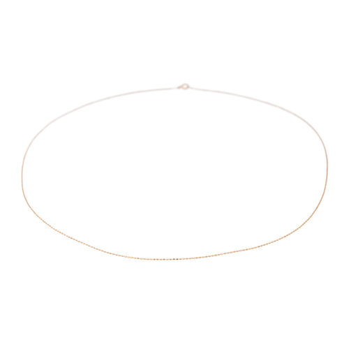 Collier Collier chaîne maille boules en or rose 18 carats 58 Facettes 2911681CN
