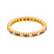 Bague 52 Alliance tour complet - Bague en or jaune rubis et diamants 58 Facettes 4958961CN