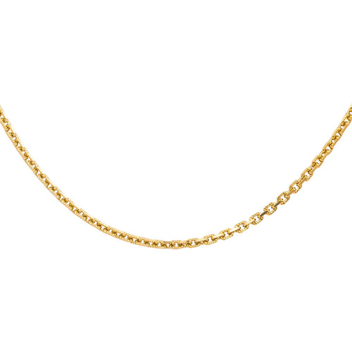 Collier Collier maille forçat en or jaune 18 carats 58 Facettes 4719573CN