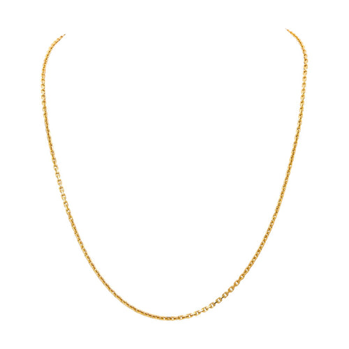 Collier Collier maille forçat en or jaune 18 carats 58 Facettes 4719573CN