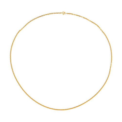 Collier Collier maille forçat en or jaune 18 carats 58 Facettes 4719573CN