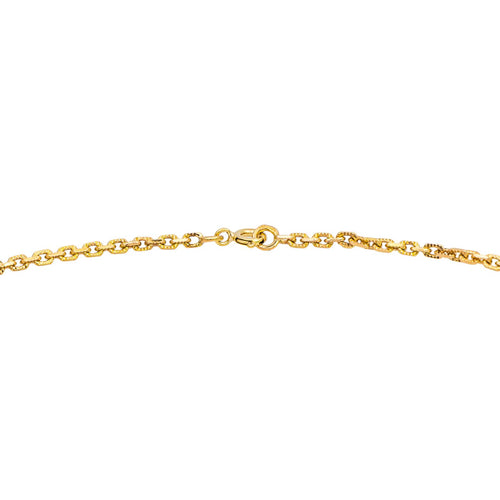 Collier Collier maille forçat en or jaune 18 carats 58 Facettes 4719573CN