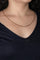 Collier Collier maille gourmette en or rose 18 carats 58 Facettes 4823765CN
