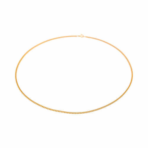 Collier Collier maille gourmette en or rose 18 carats 58 Facettes 4823765CN