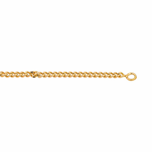 Collier Collier maille gourmette en or rose 18 carats 58 Facettes 4823765CN