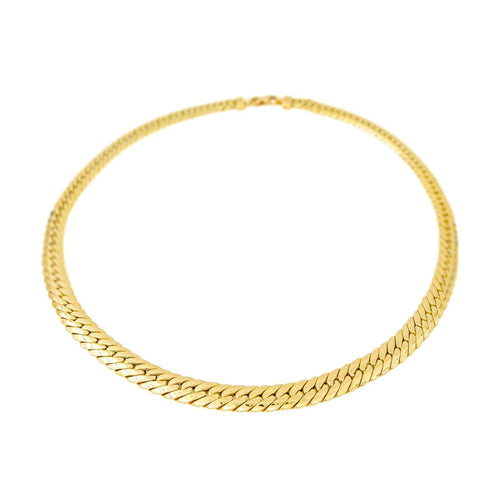 Collier Collier maille anglaise en or jaune 18 carats 58 Facettes 4584704CN