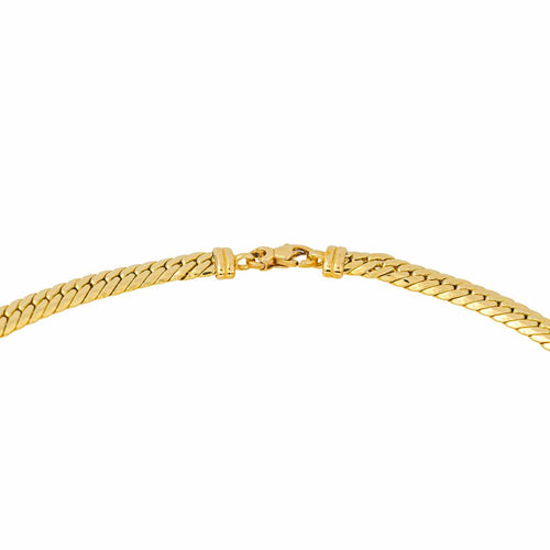 Collier Collier maille anglaise en or jaune 18 carats 58 Facettes 4584704CN