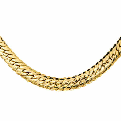 Collier Collier maille anglaise en or jaune 18 carats 58 Facettes 4584704CN