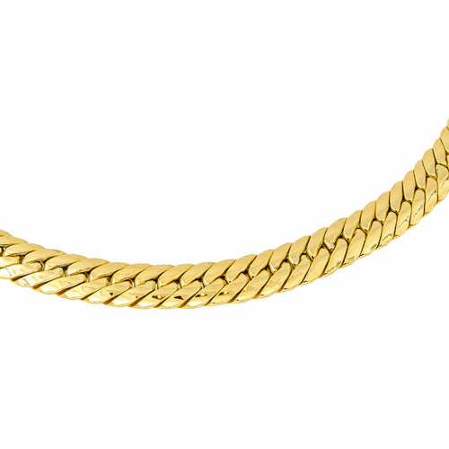 Collier Collier maille anglaise en or jaune 18 carats 58 Facettes 4584704CN