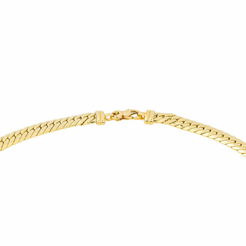 Collier Collier maille anglaise en or jaune 18 carats 58 Facettes 4584704CN