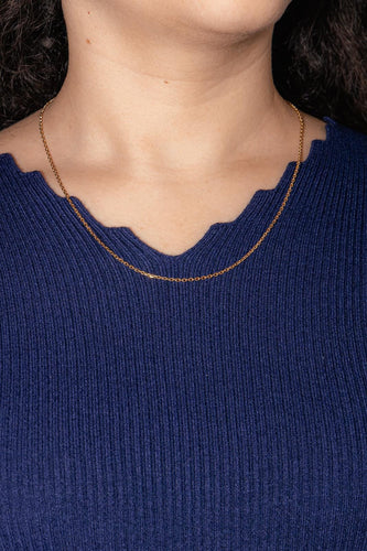 Collier Collier chaîne maille forçat en or jaune 18 carats 58 Facettes 4799523CN