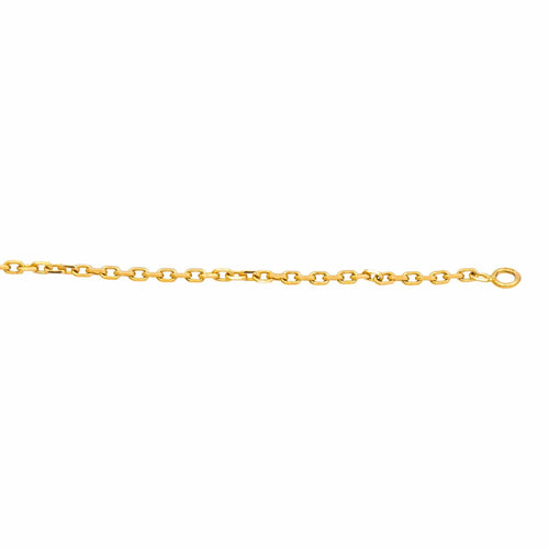 Collier Collier chaîne maille forçat en or jaune 18 carats 58 Facettes 4799523CN