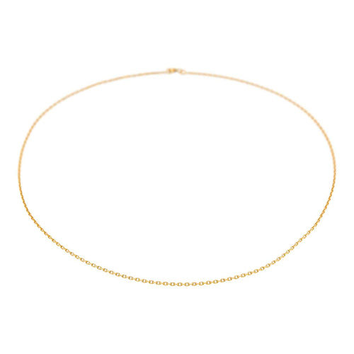 Collier Collier chaîne maille forçat en or jaune 18 carats 58 Facettes 4799523CN