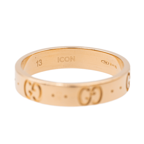 Bague 53 Gucci Fine Icon - Bague en or rose 18 carats 58 Facettes 2764396CN