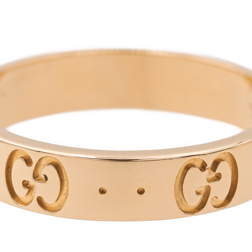 Bague 53 Gucci Fine Icon - Bague en or rose 18 carats 58 Facettes 2764396CN